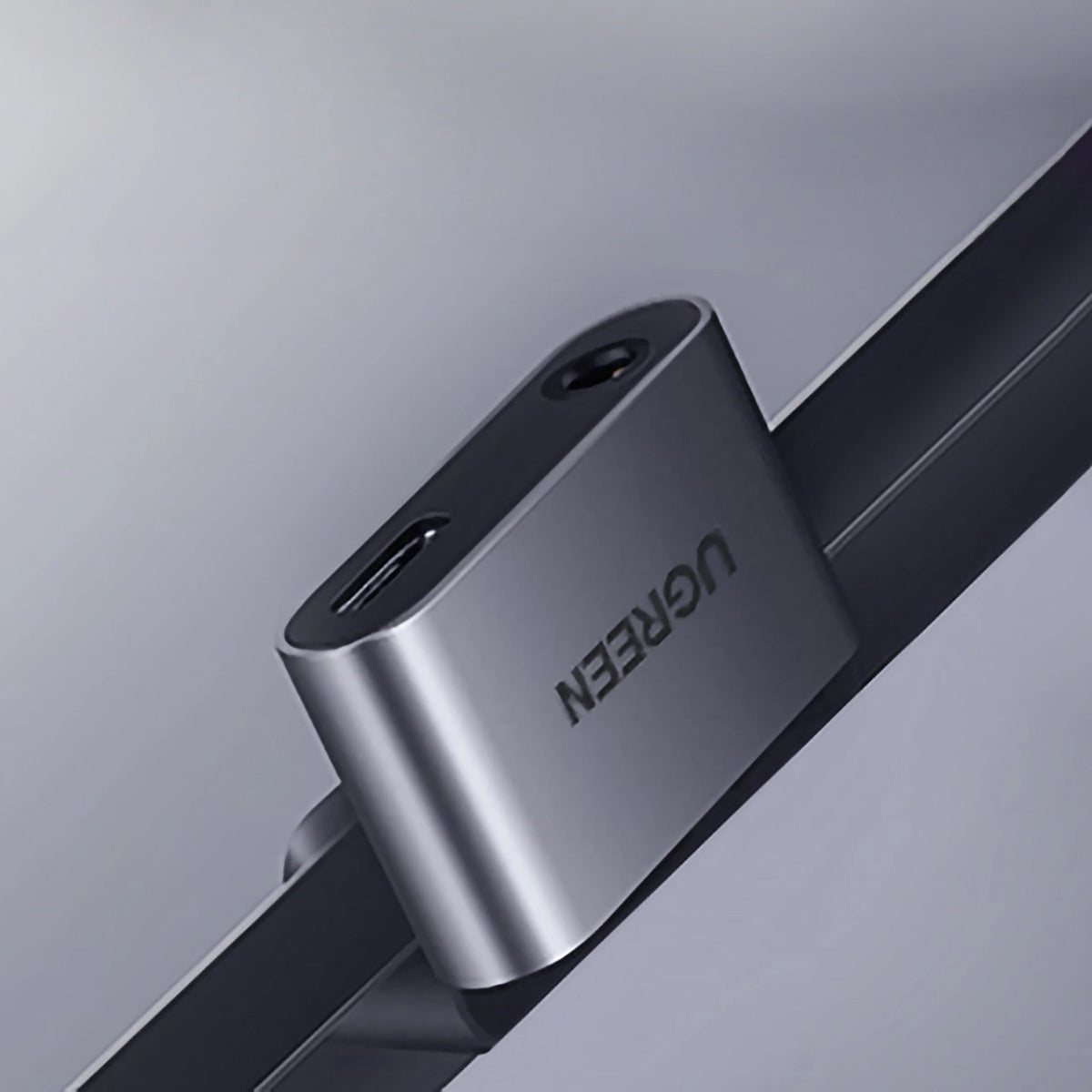 USB-C to 3.5mm / USB-C UGREEN CM193 Audio Adapter, Gray