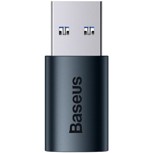 Baseus Ingenuity USB-C - USB-A USB-C Charging and Data Adapter, Blue ZJJJQ000103