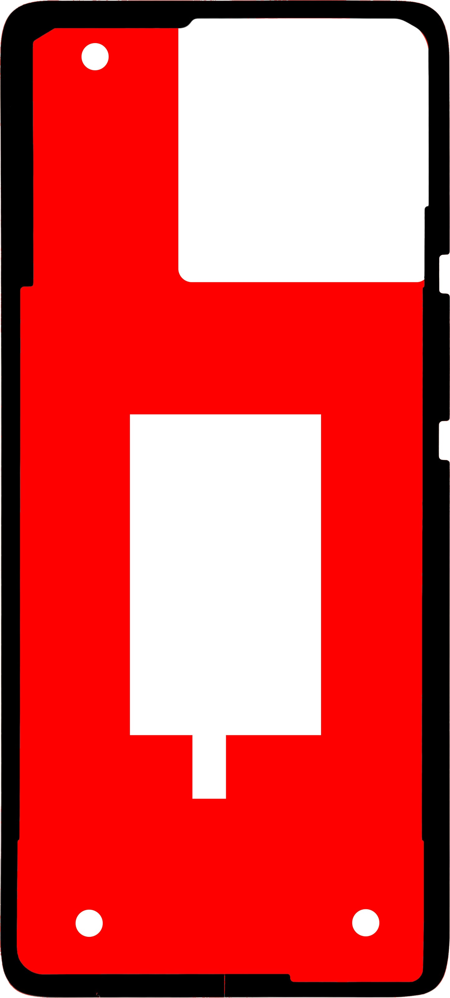 Motorola Edge 40 Battery Cover Adhesive, PMMA Material, Service Pack 5D78C22707