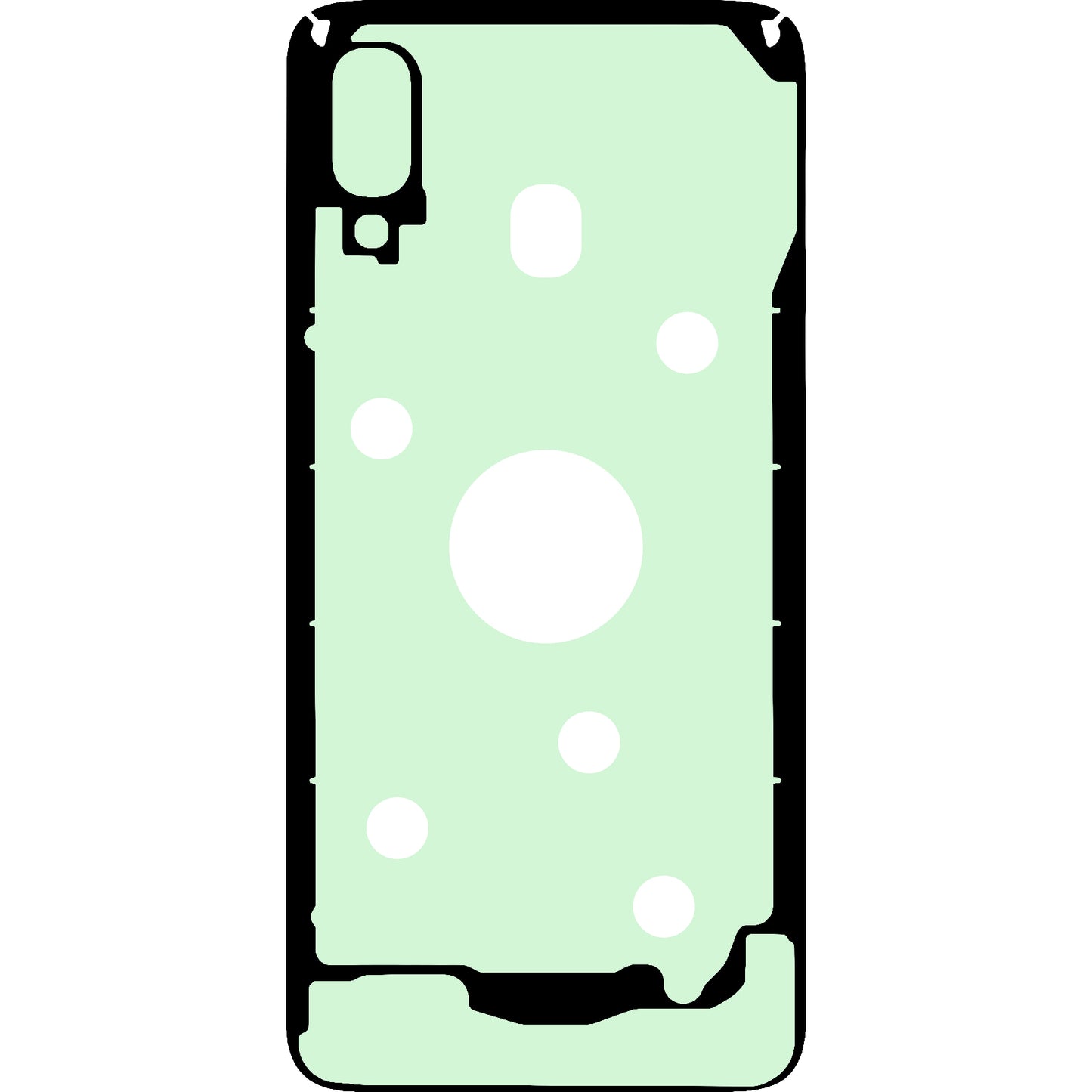 Samsung Galaxy A40 A405 Battery Cover Adhesive, Service Pack GH02-17850A