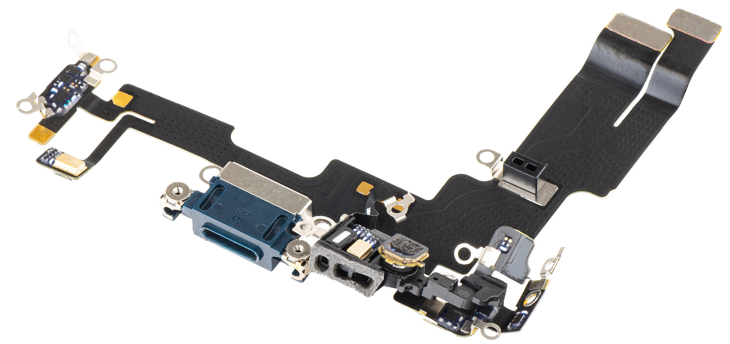 Apple iPhone 14 Microphone Charging Connector Band - Apple iPhone 14 Microphone, Blue