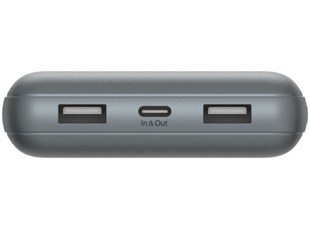 Belkin BoostCharge Pro External Battery, 20000mAh, 15W, 1 x USB-C - 2 x USB-A, Gray BPB012btGY