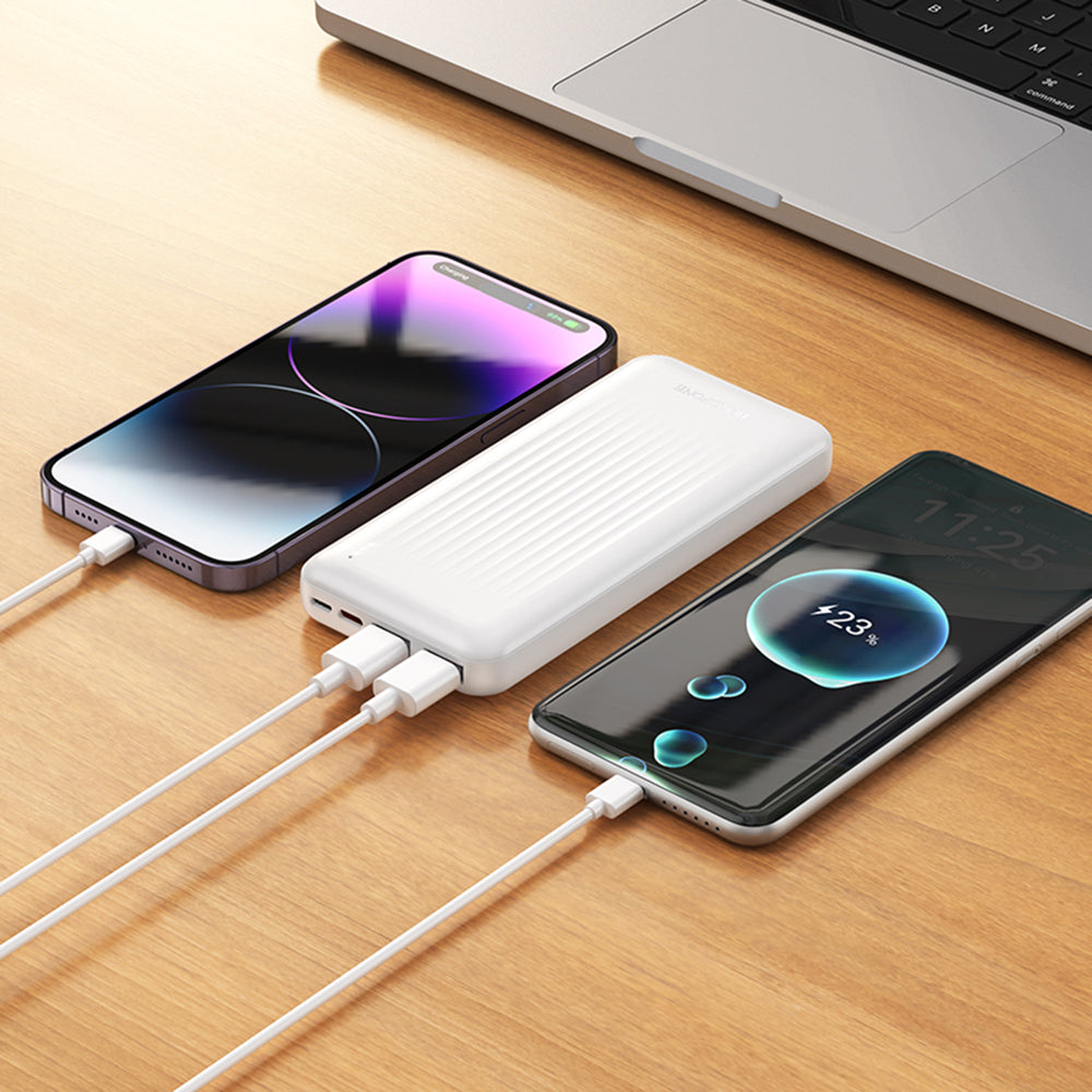 Borofone BJ78 Clever External Battery, 10000mAh, 10W, 2 x USB-A, Black