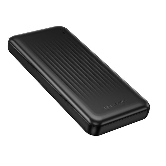 Borofone BJ80A Clever External Battery, 10000mAh, 22.5W, QC + PD, 1 x USB-C - 2 x USB-A, Black