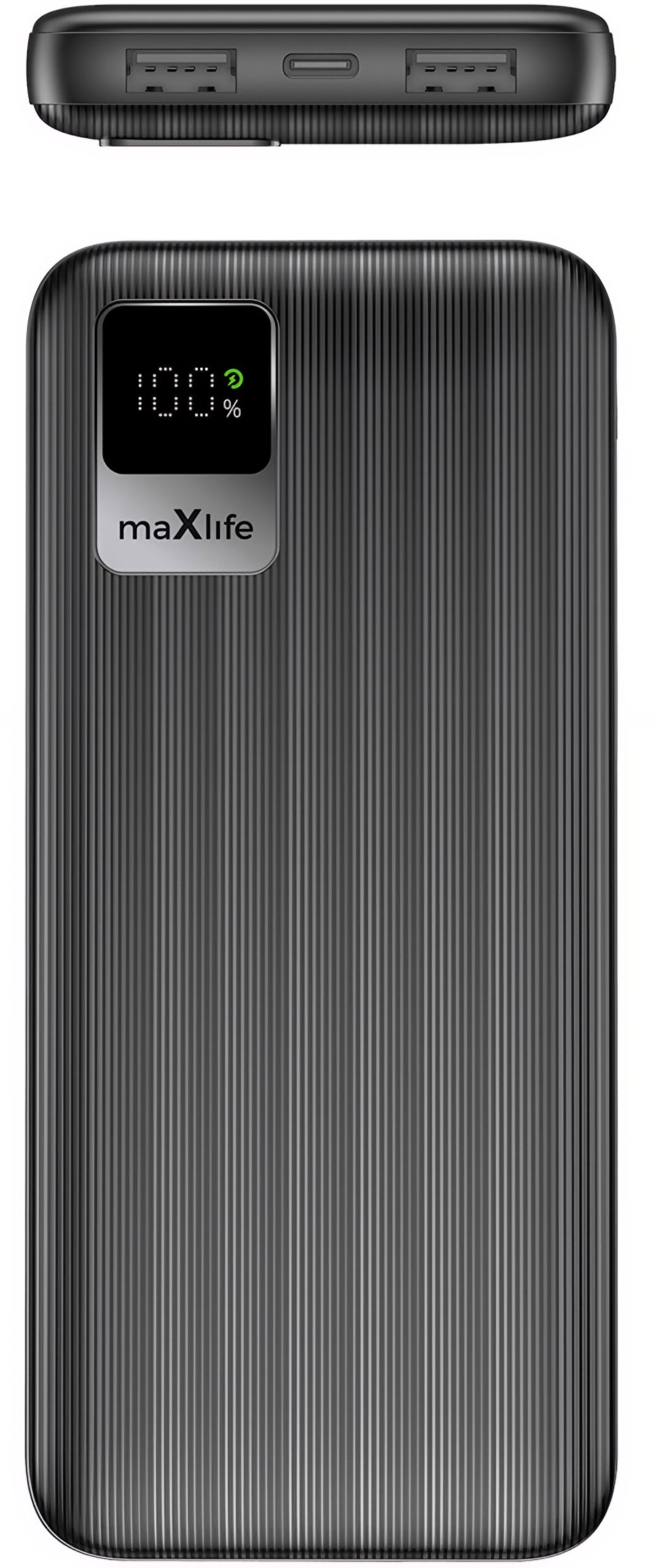 MaXlife MXPB-07 External Battery, 10000mAh, 10W, 2 x USB-A, Black