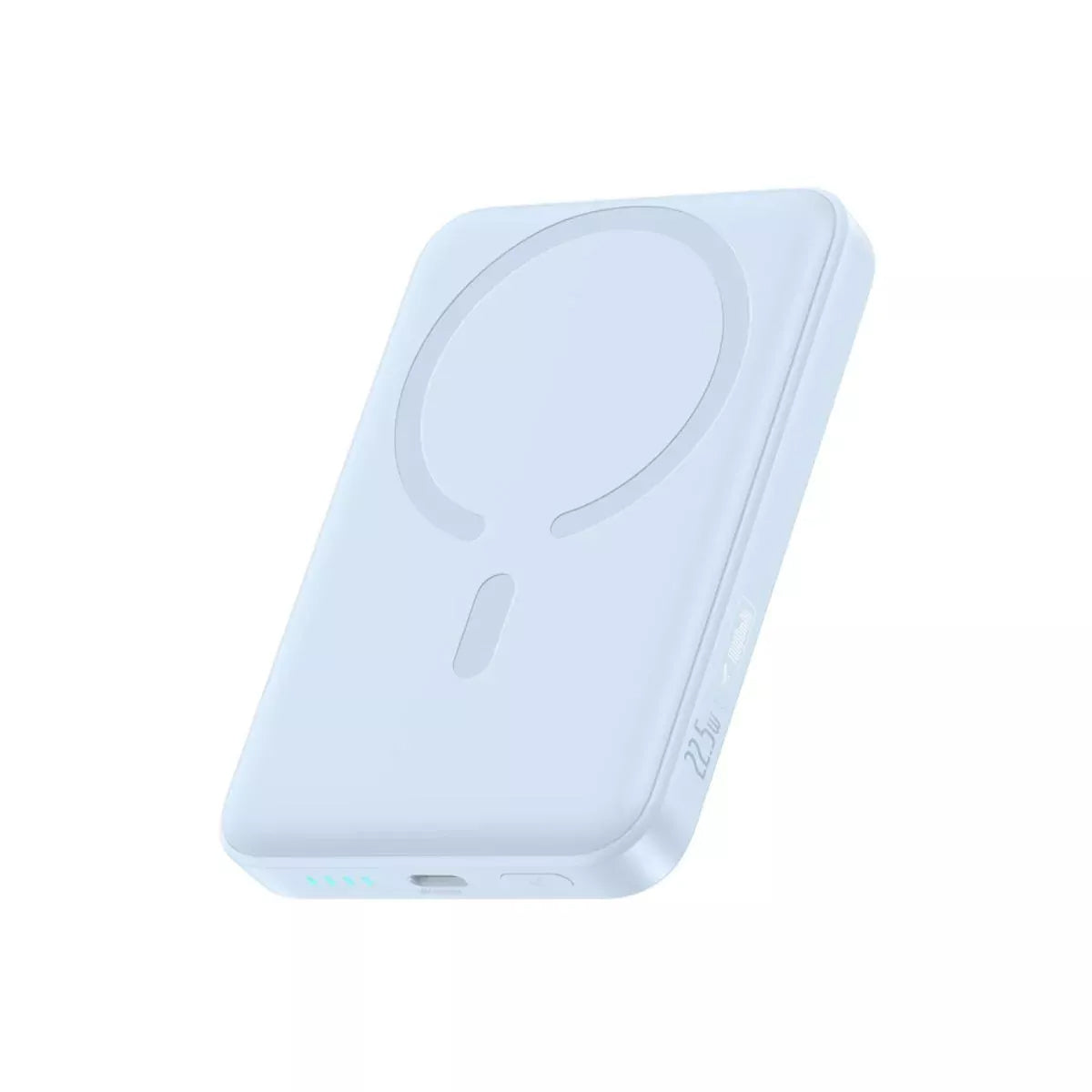 Baseus EnerFill FM11 Ultra-Mini Wireless External Battery, 10000mAh, 22.5W, PD + FQI, 1 x QI - 1 x USB-C, Blue P1008210E313-00