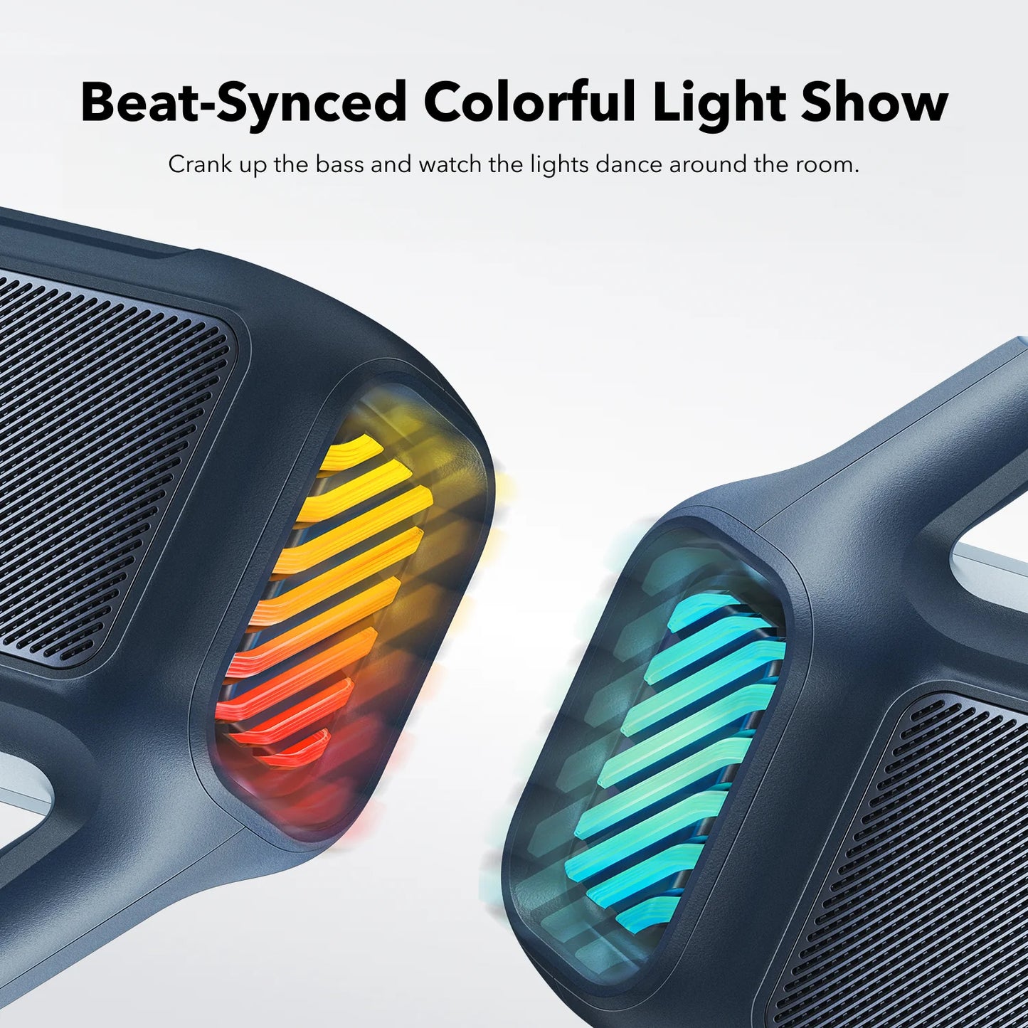 Anker SoundCore Boom 2 Portable Bluetooth Speaker, 80W, TWS, RGB, Waterproof, Blue A3138031