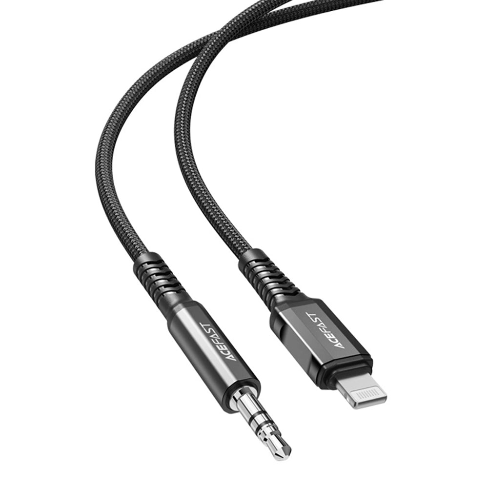 Lightning Audio Cable - 3.5mm Acefast C1-06, 1.2m, Black