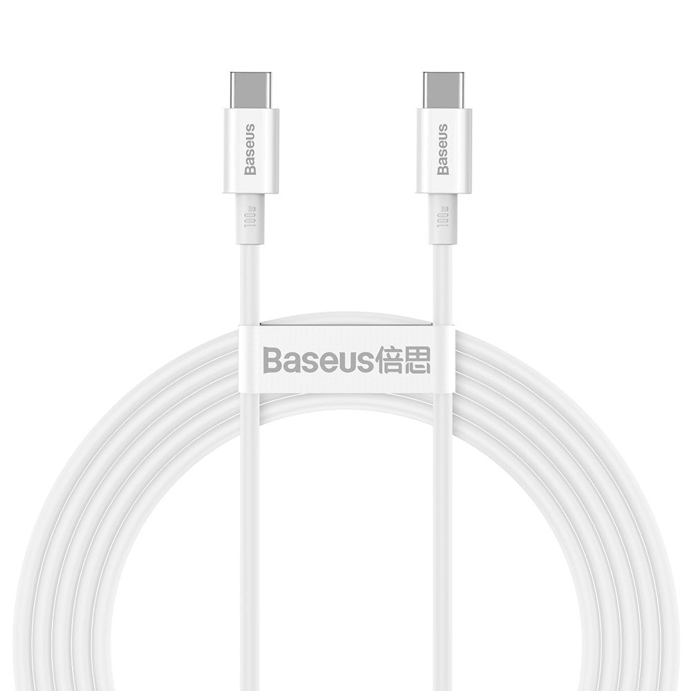 USB-C Data and Charging Cable - USB-C Baseus Superior Series, 100W, 2m, White CATYS-C02