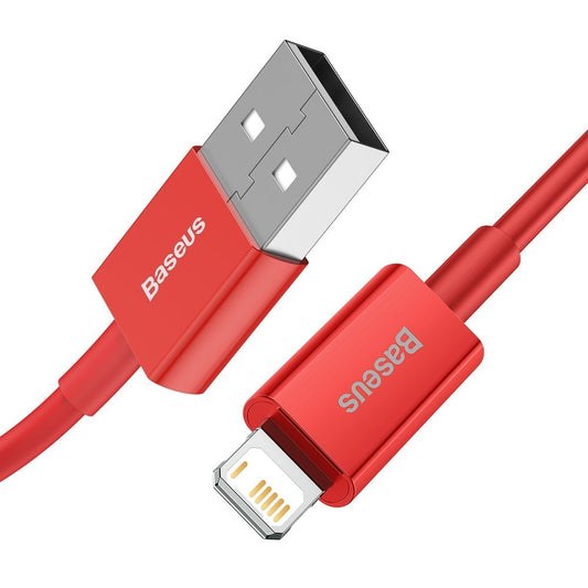 Data and Charging Cable USB-A - Lightning Baseus Superior Series, 20W, 1m, Red CALYS-A09