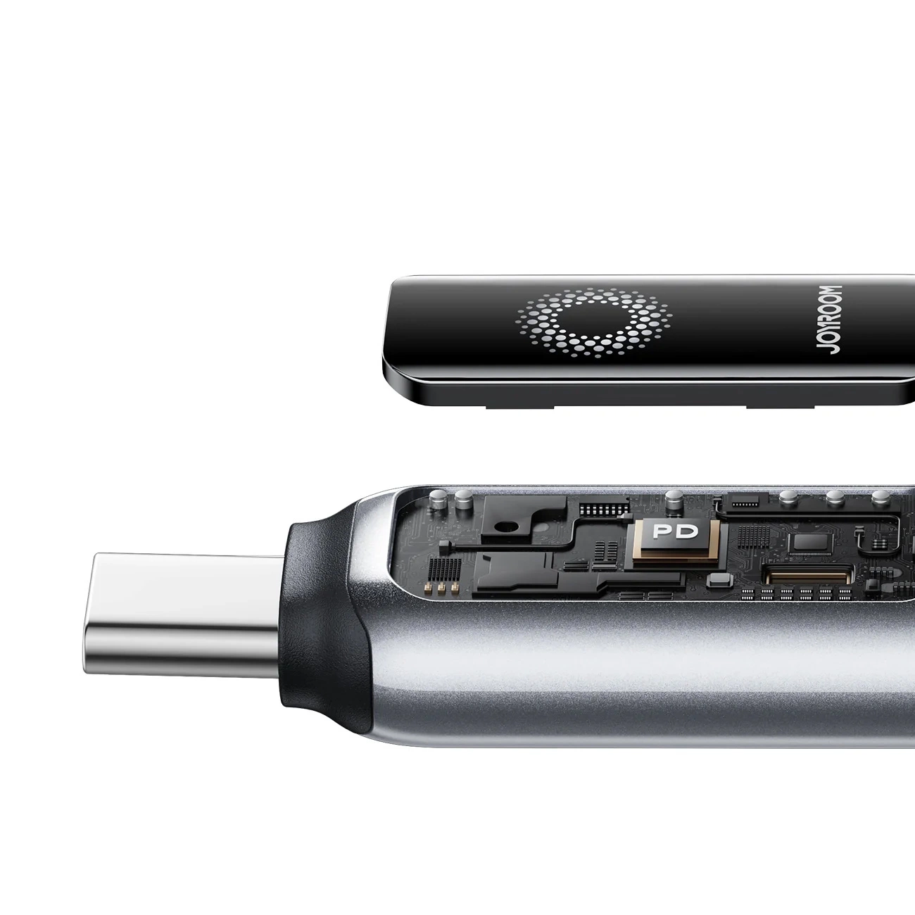 USB-A to USB-C Data and Charging Cable Joyroom S-A55 StarFlight Display, 66W, 1.2m, Black