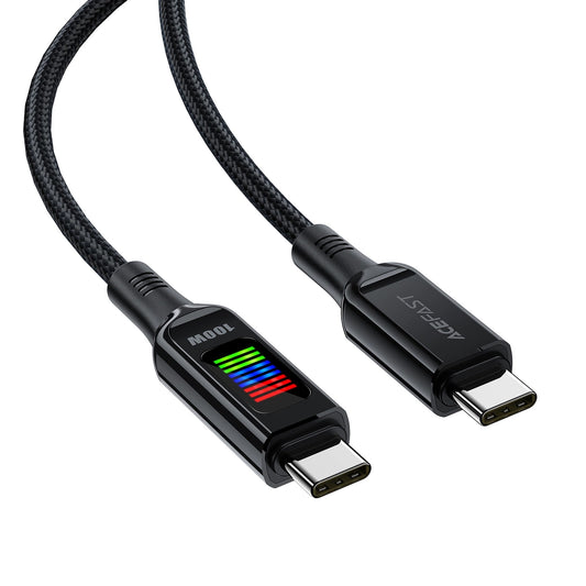 USB-C Data and Charging Cable - USB-C Acefast C7-03, 100W, 1.2m, Black