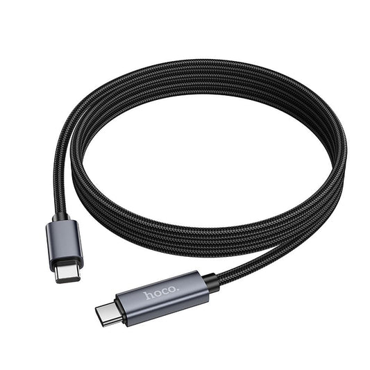 USB-C to USB-C Data and Charging Cable HOCO Display X112, 60W, 1m, Black