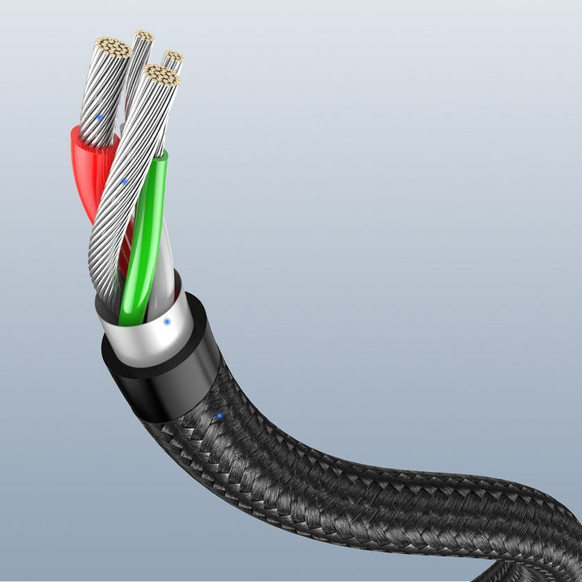 UGREEN US284 Angled USB-A to USB-C Data and Charging Cable, 18W, 1m, Gray