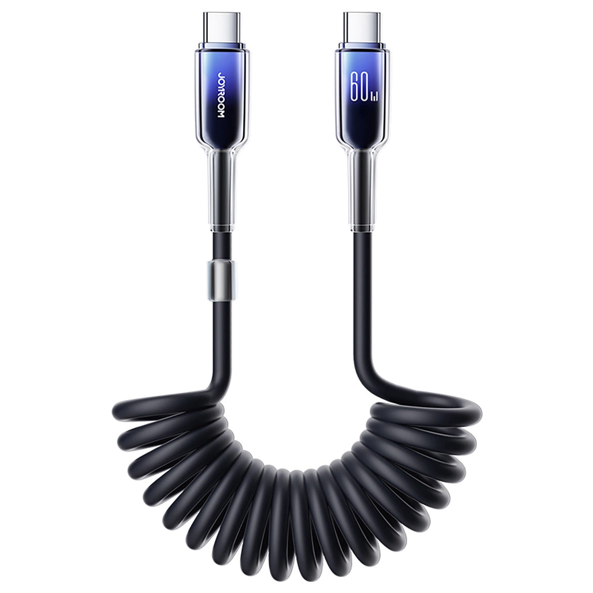 USB-C Data and Charging Cable - USB-C Joyroom S-A43 Crystal, 60W, 1.5m, Black