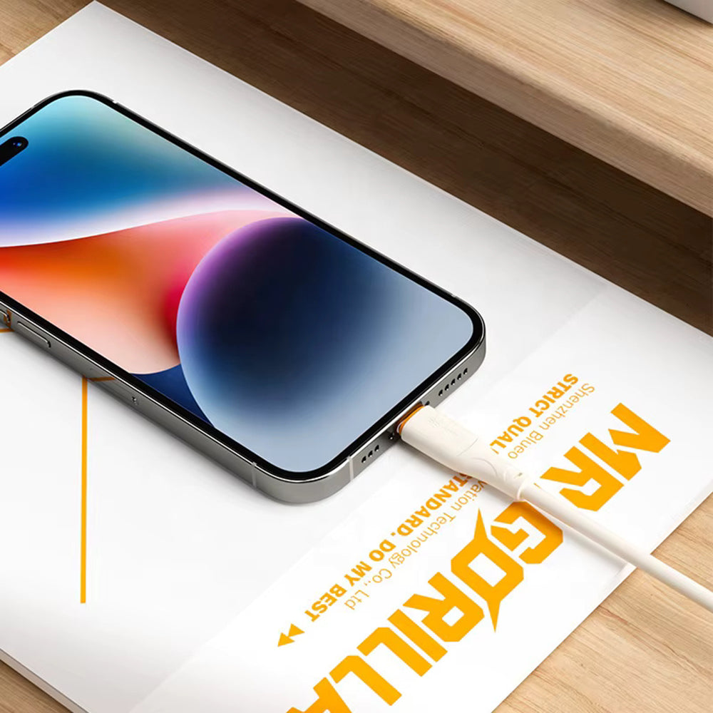 USB-C to Lightning Data and Charging Cable - Blueo Ape Legend, 20W, 1.5m, Orange