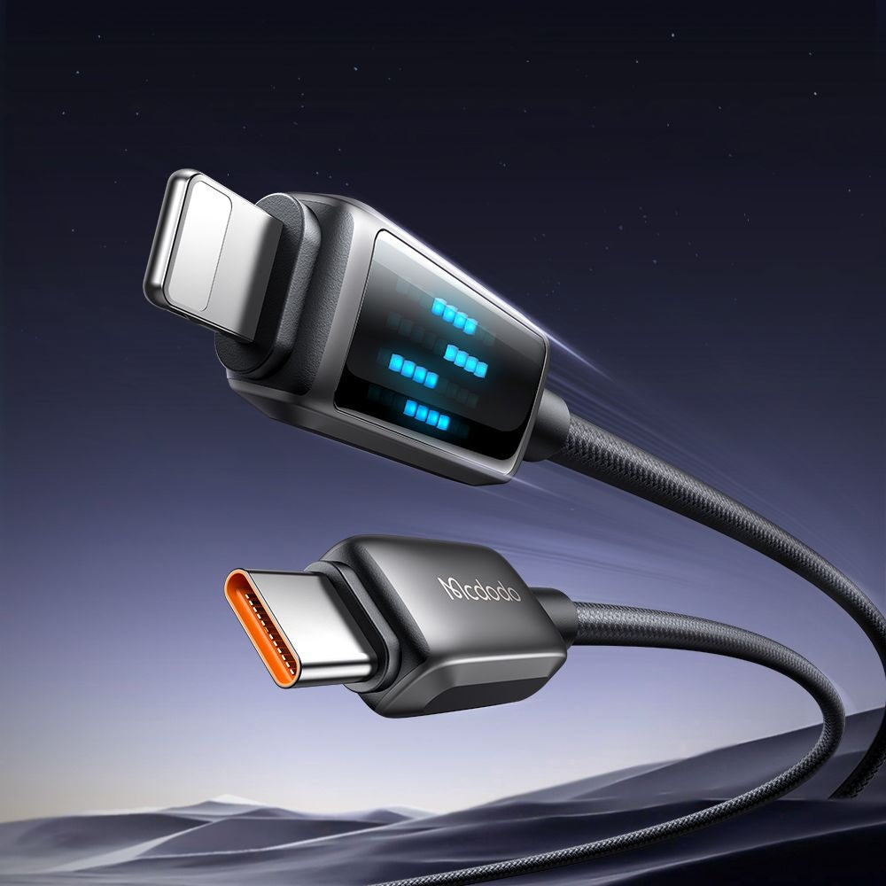 USB-C to Lightning McDodo CA-2630 Display Data and Charging Cable, 36W, 1.2m, Black