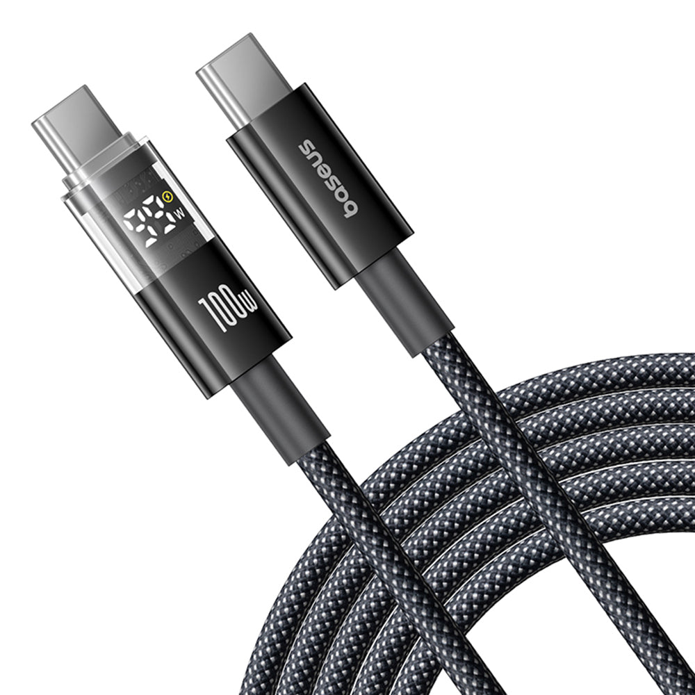 USB-C Data and Charging Cable - USB-C Baseus Display 2, 100W, 2m, Black P10377706123-00