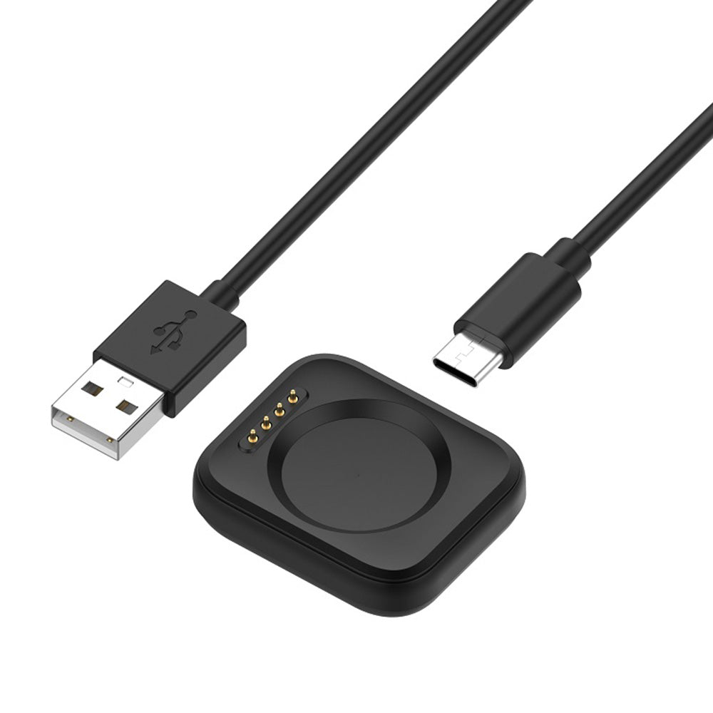 Techsuit TXC8 Charging Cable for Oppo Watch / OnePlus Watch Series, USB-A, Black
