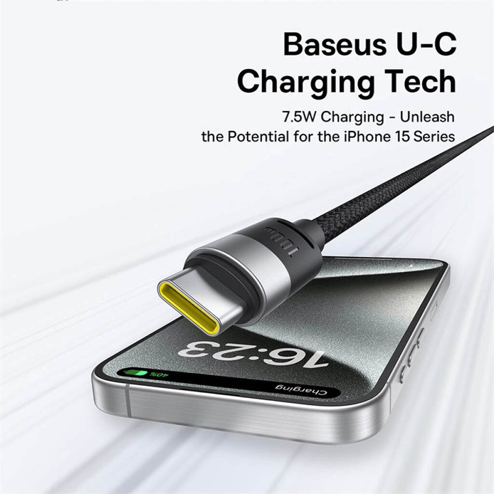 USB-A to Lightning / microUSB / USB-C Baseus StarSpeed 3in1 Charging Cable, 100W, 1.5m, White P10319900211-00