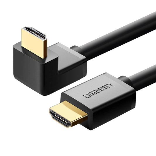 Video Cable UGREEN Angled, HDMI - HDMI, 4K, 1m, Black