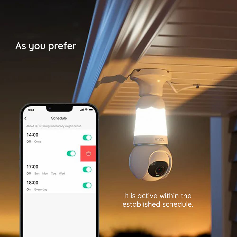 Imou Bulb Surveillance Camera, Wi-Fi, 2K, Indoor IPC-S6DP-5M0WEB-E27