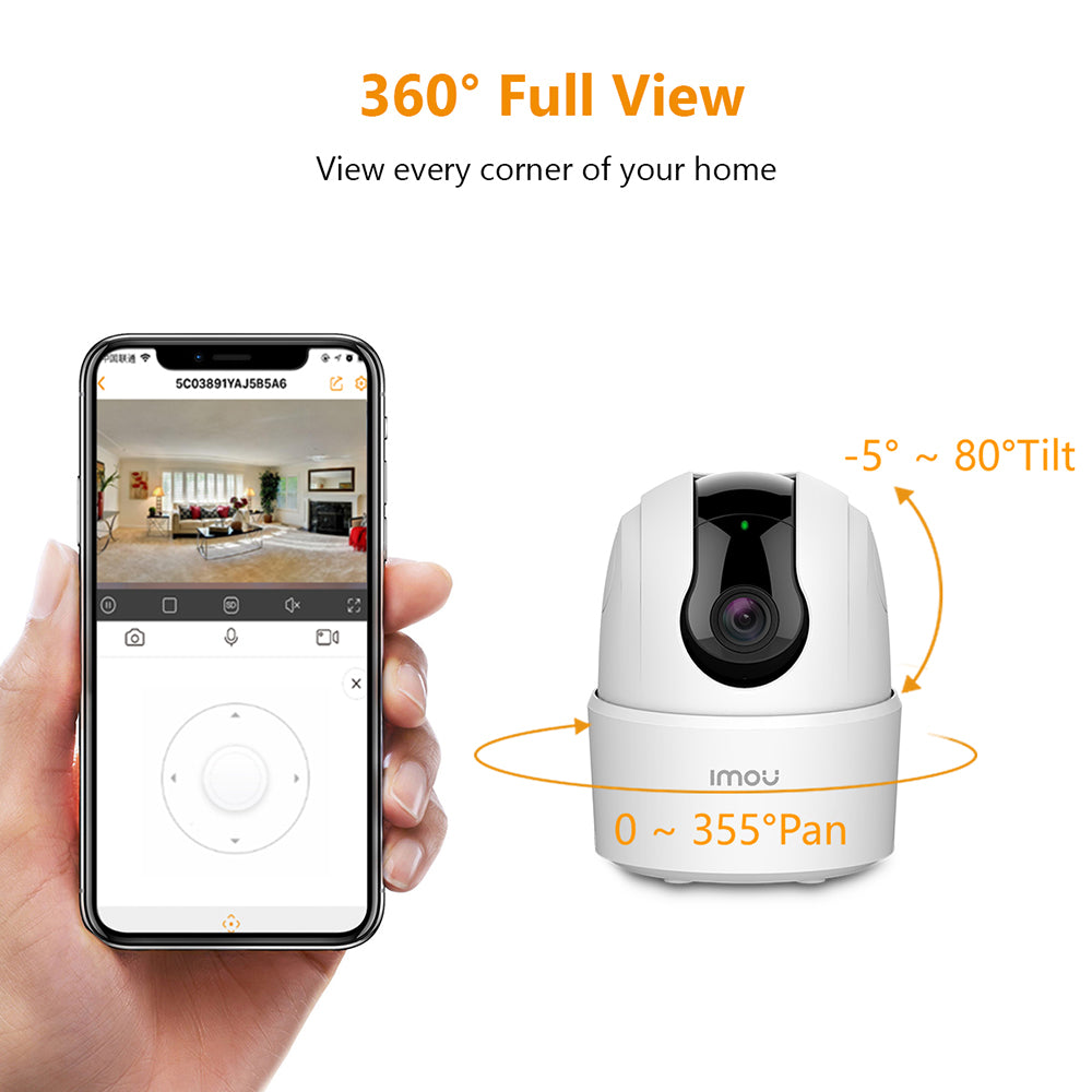 Imou Ranger 2C Surveillance Camera, Wi-Fi, 3K, Indoor, White IPC-K2ECP-5H2W