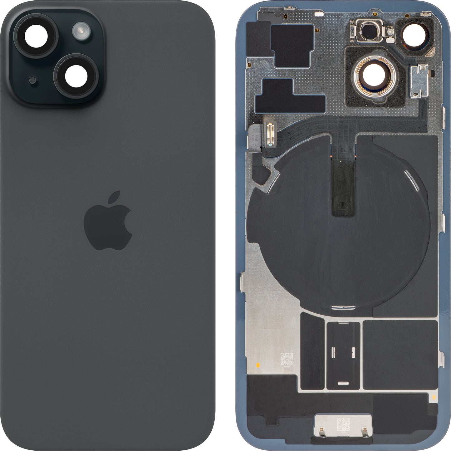Apple iPhone 15 Battery Cover, Black, Premium Swap