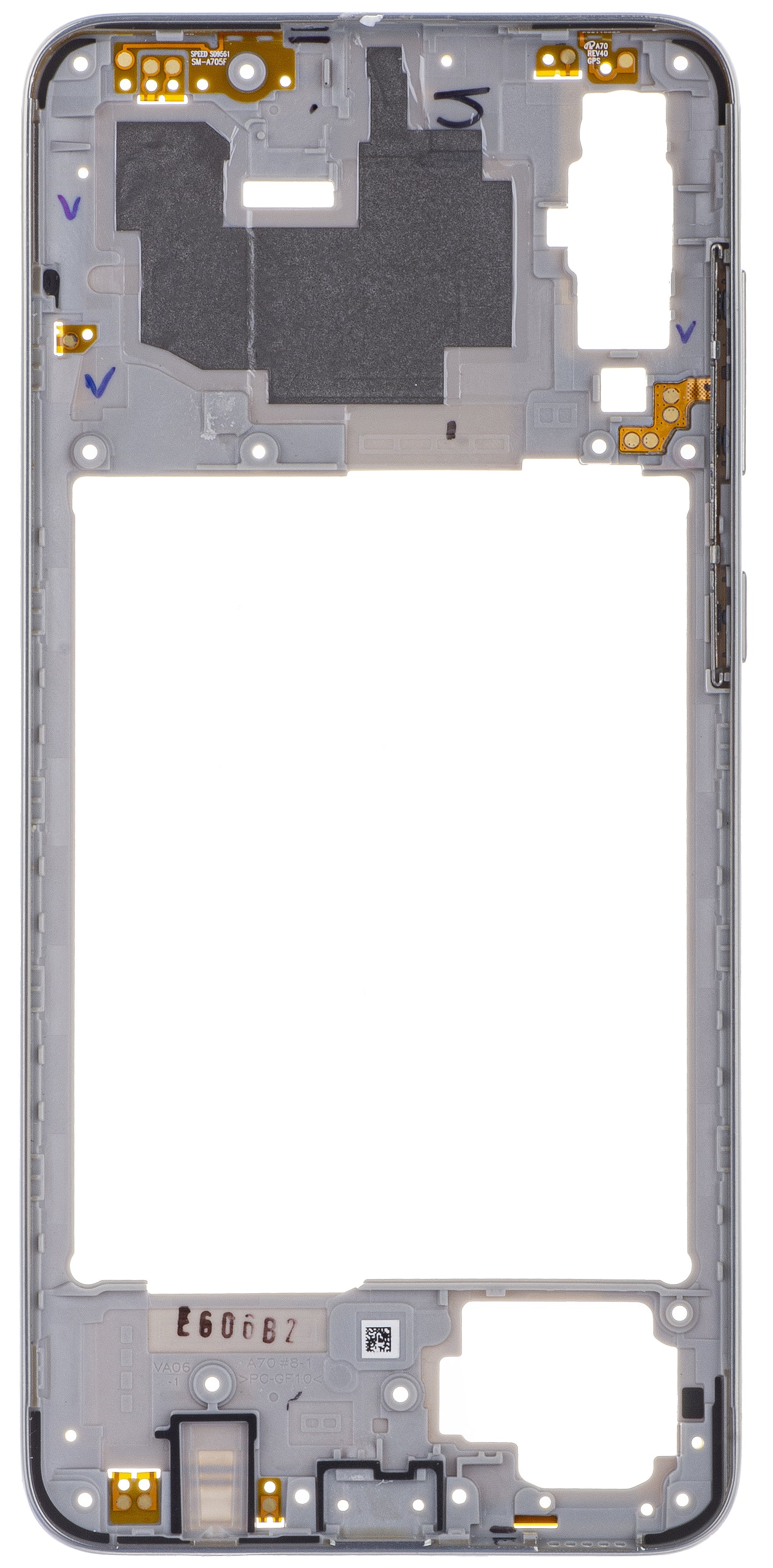 Samsung Galaxy Galaxy A70 A705 Half Case, Silver