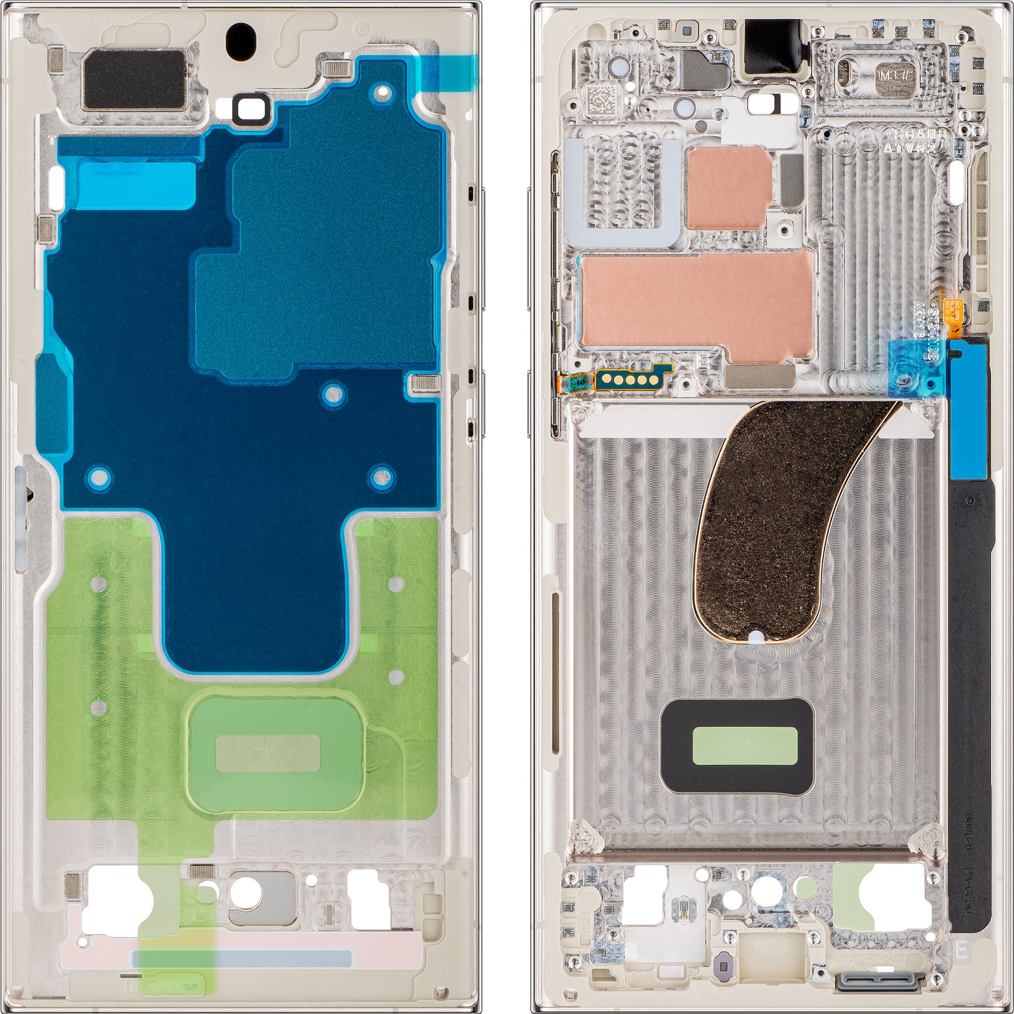 Middle Case Samsung Galaxy S23 Ultra S918, Cream, Service Pack GH96-15833B
