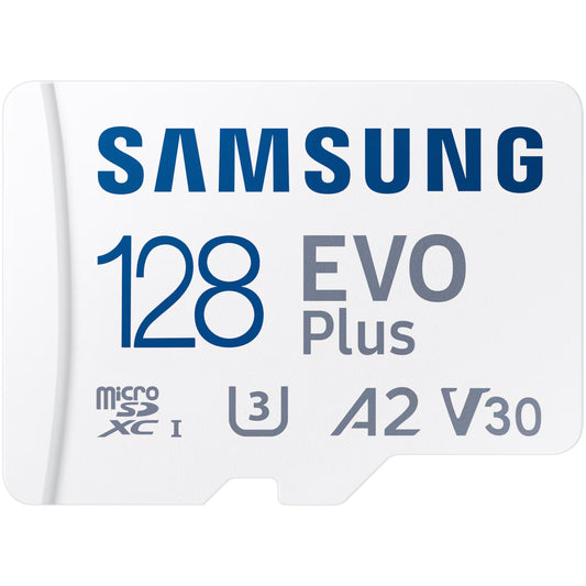 Memory Card microSDXC Samsung Evo Plus, 128Gb, Class 10 / UHS-1 U3, With Adapter MB-MC128SA/EU MB-MC128SA/EU