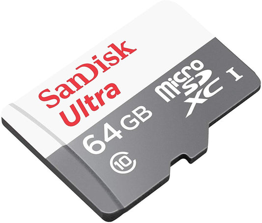 SanDisk Ultra Android microSDXC Memory Card, 64Gb, Class 10 / UHS-1 U1 SDSQUNR-064G-GN3MN