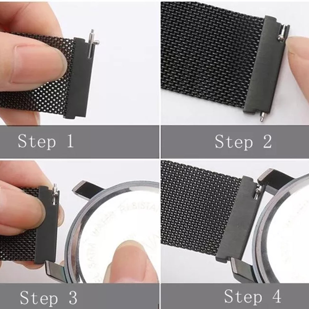 Techsuit W009 Strap for Samsung Galaxy Watch / Huawei Watch Series, 22mm, Silver