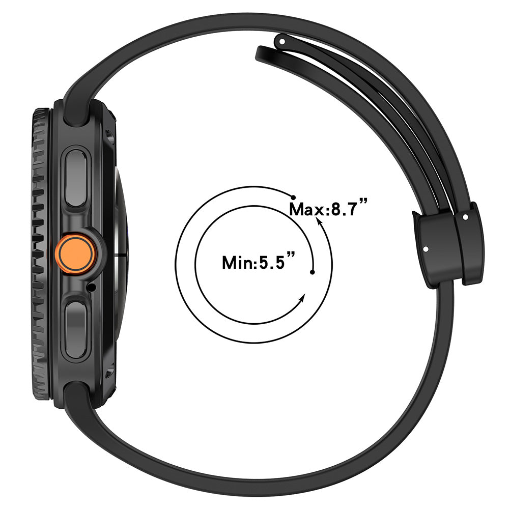 Techsuit W011 Strap for Samsung Galaxy Watch 8 Classic / Watch8 44mm / Watch 8 40mm, Orange