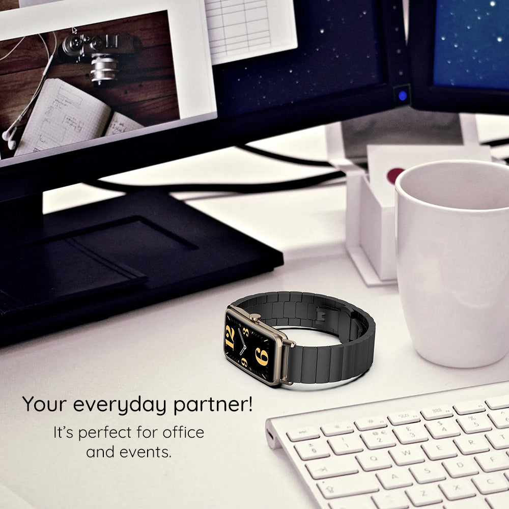 Techsuit W012 Strap for Apple Watch 42mm / 41mm / 40mm / 38mm Series, Silver