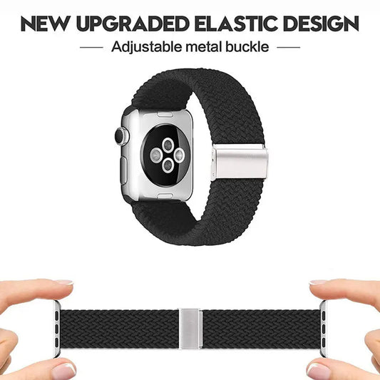 Techsuit W032 Strap for Apple Watch 49mm / 46mm / 45mm / 44mm / 42mm Series, Black