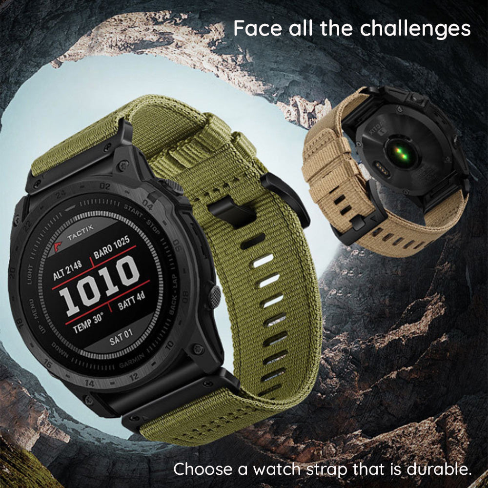 Techsuit W070 Strap for Garmin Watch Fenix Series, 26mm, Orange