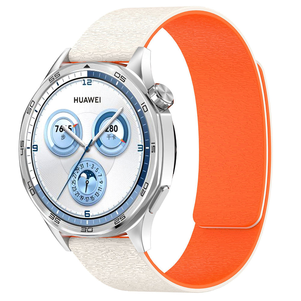 Techsuit W074 Strap for Samsung Galaxy Watch Series, 20mm, Beige Orange