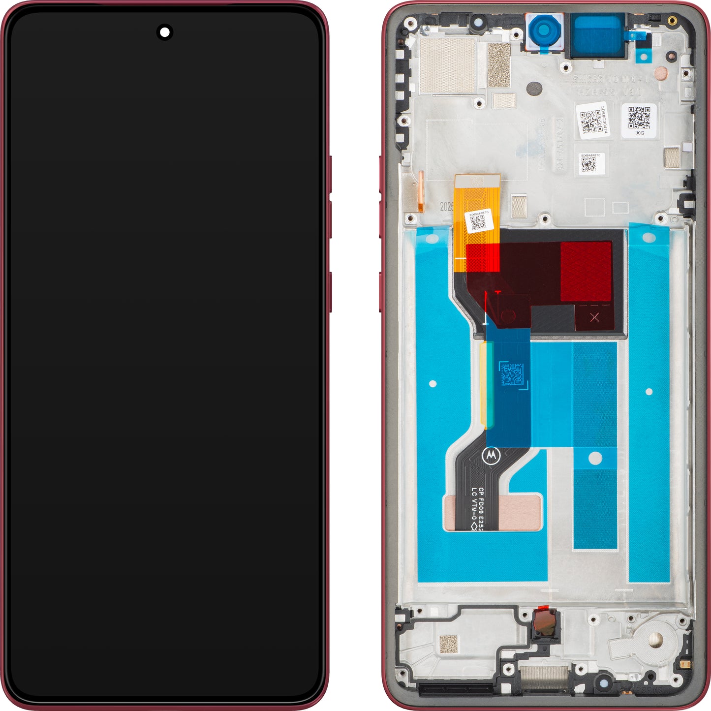 Motorola Moto G86 Power Display with Touchscreen, with Frame, Red (Chrysanthemum), Service Pack 5D68C30654