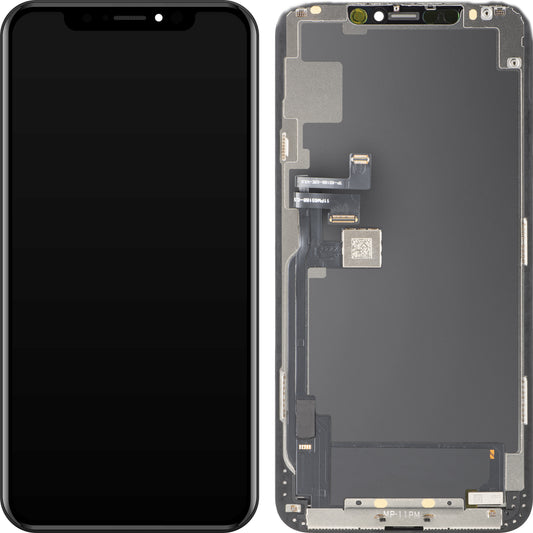MP Touchscreen Display compatible with Apple iPhone 11 Pro Max, with Frame, OLED FHD IC Movable Version, Black, Resealed
