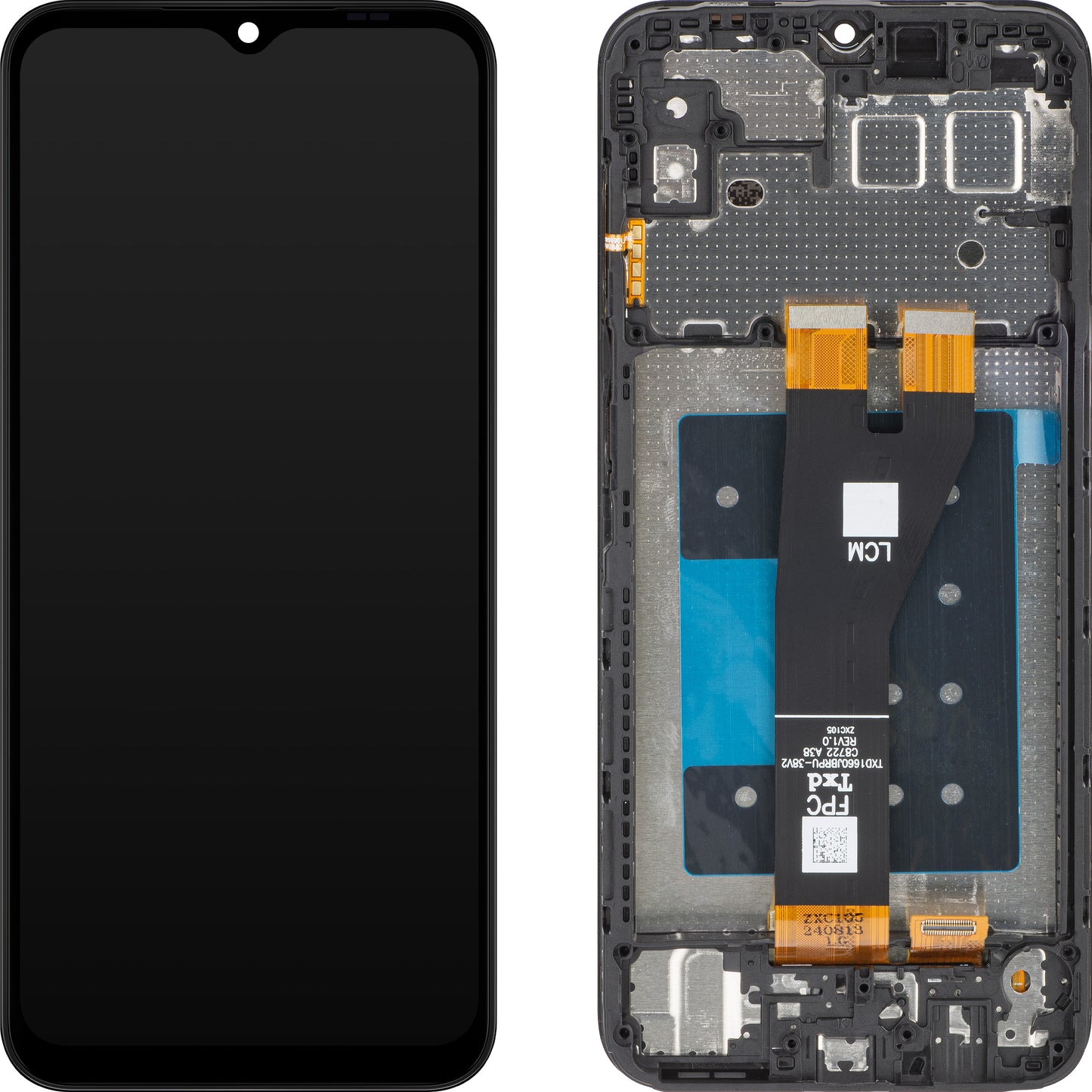 Touchscreen MP Display compatible with Samsung Galaxy A14 5G A146, with Frame, Black