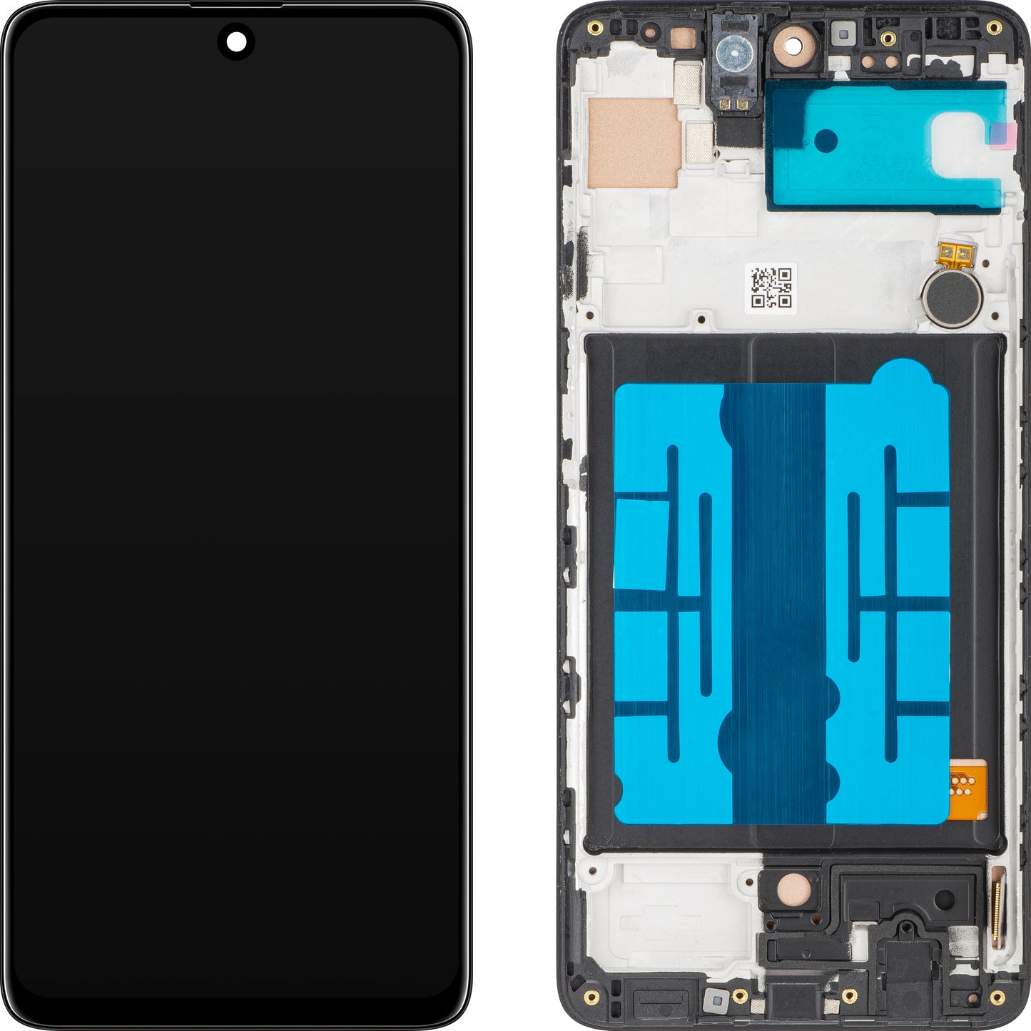 MP Touchscreen Display compatible with Samsung Galaxy A51 A515, with Frame, Black