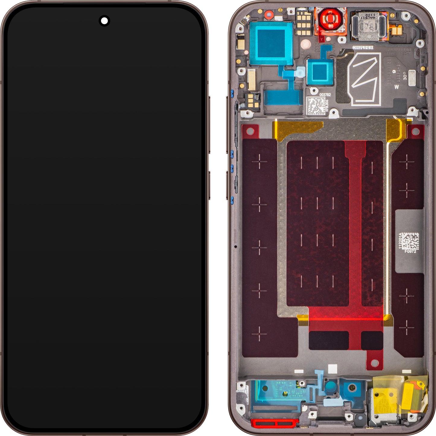 Oppo Reno15 Pro Mini / Reno15 Pro Display with Touchscreen, with Frame, Brown (Dusk Brown / Cocoa Brown), Service Pack 621029000774