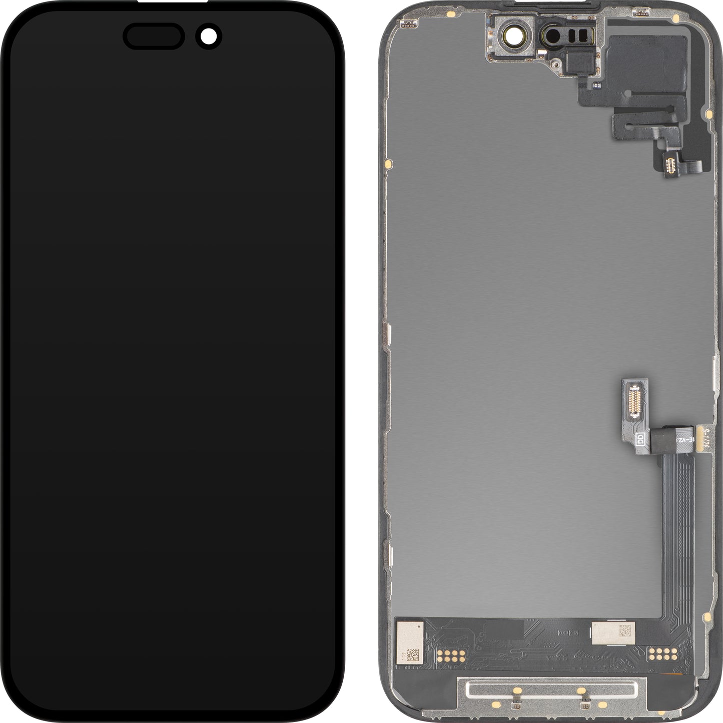 Touchscreen Display with MP Proximity Sensor compatible with Apple iPhone 16, with Frame, OLED FHD Diagnostic Software Version, Black