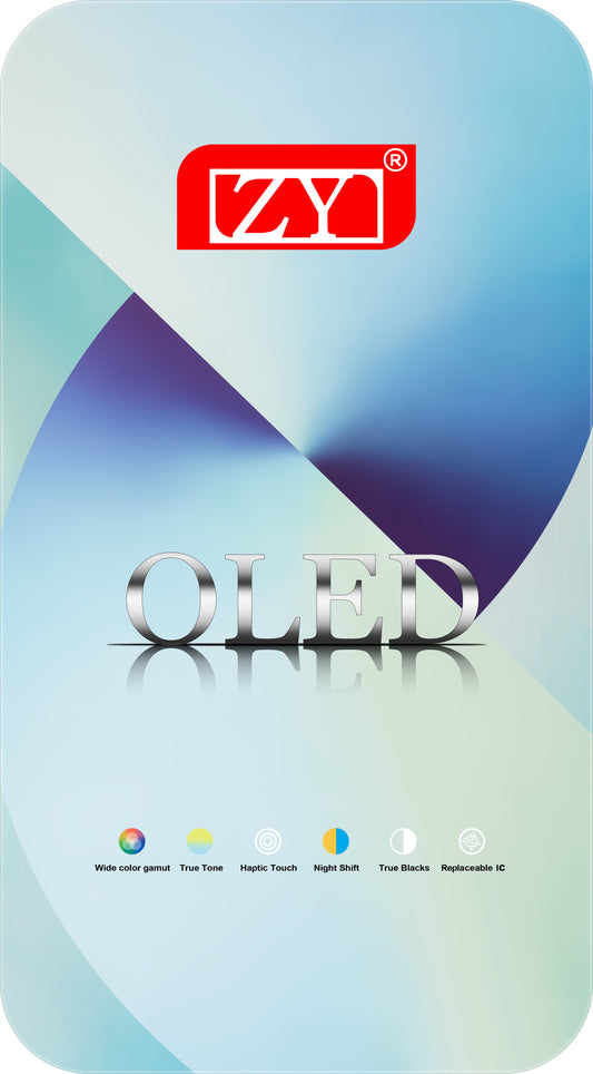 ZY Touchscreen Display for Apple iPhone 13 Pro, with Frame, OLED IC Movable Version, Black