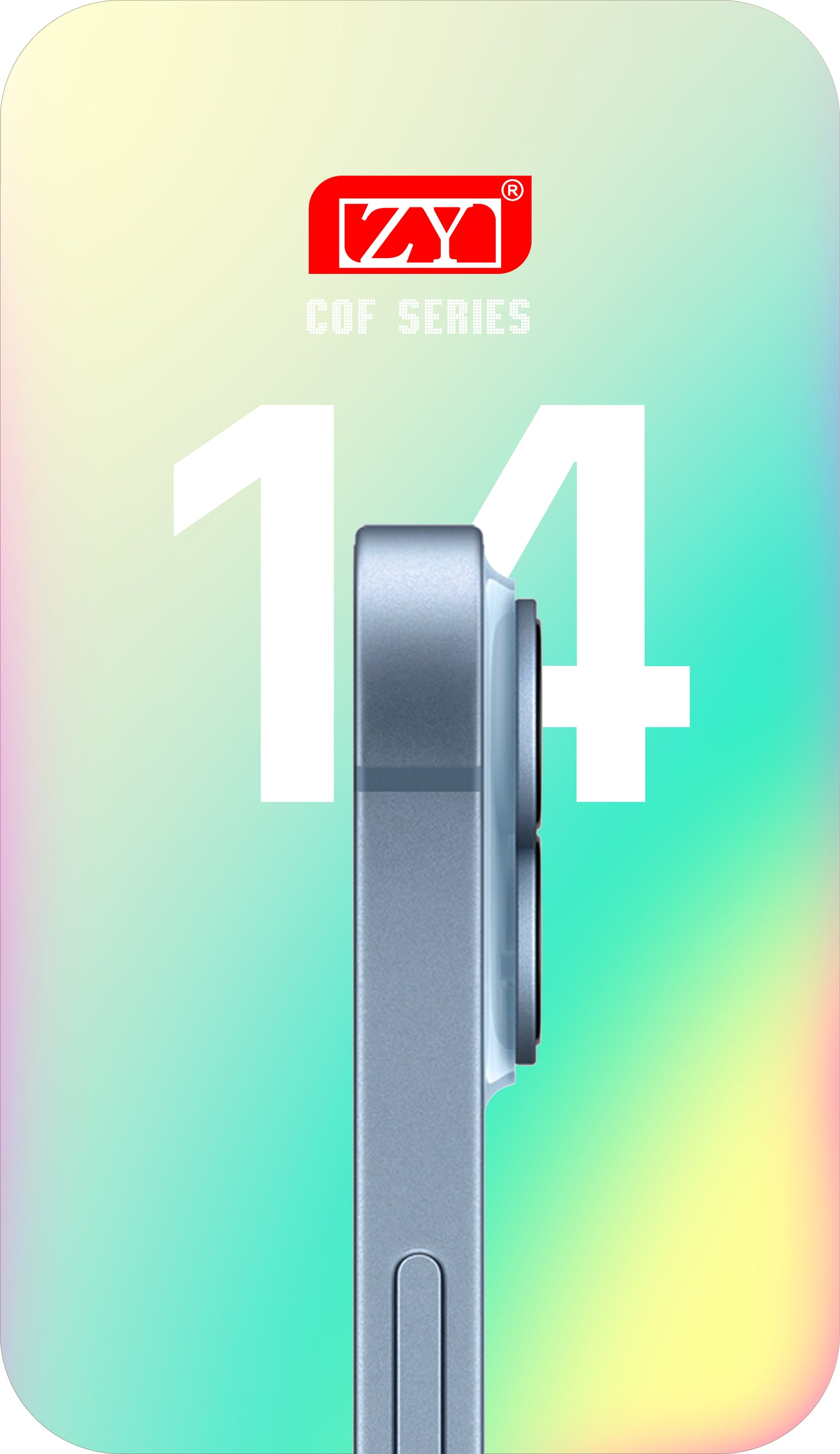 ZY Touchscreen Display for Apple iPhone 14, with Frame, LCD In-Cell IC Movable, Black