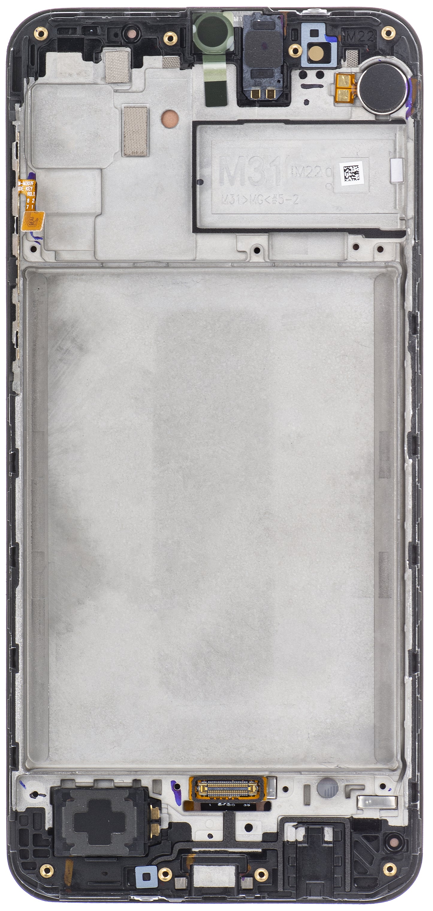 Samsung Galaxy M31 M315 Touchscreen Display, with Frame, Black, Service Pack GH82-22405A