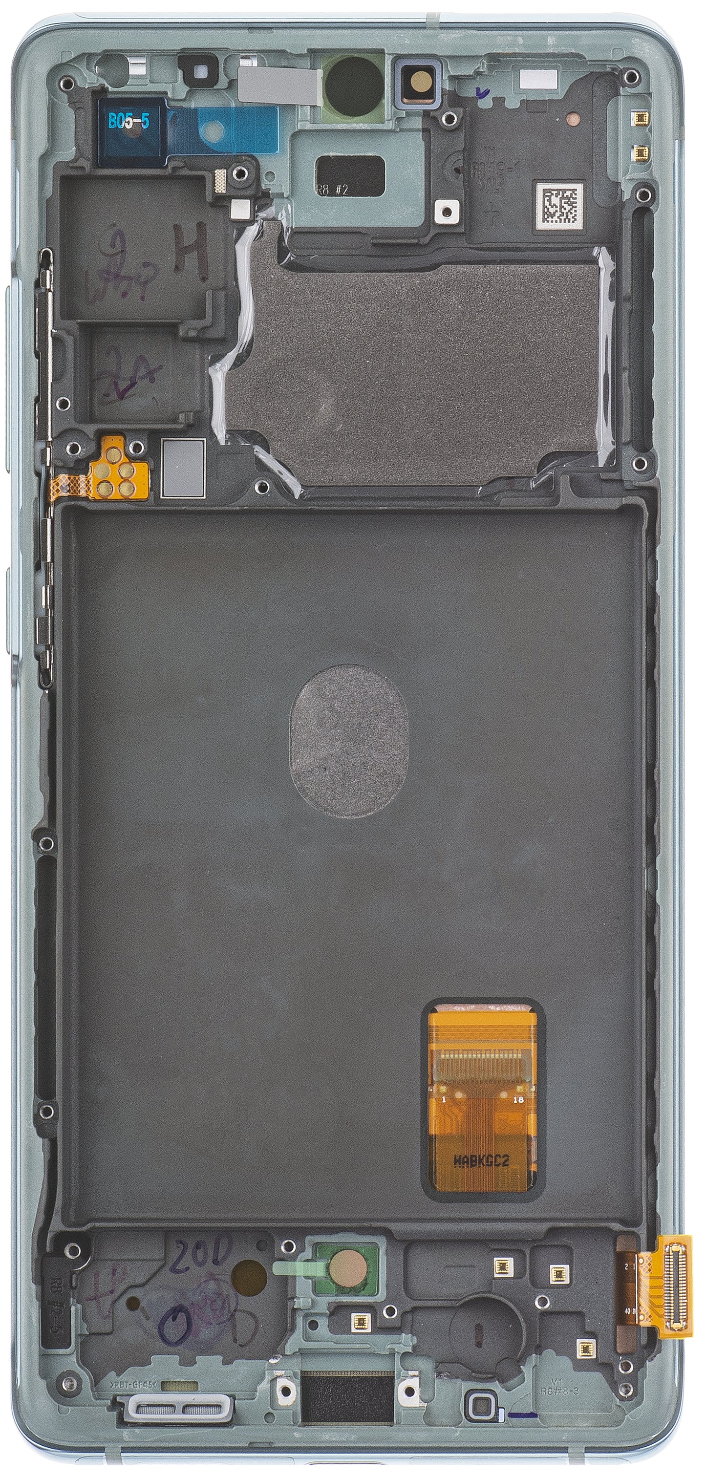 Samsung Galaxy Galaxy S20 FE G780 Touchscreen Display with Frame, Green (Cloud Mint), Service Pack GH82-24220D GH82-24220D