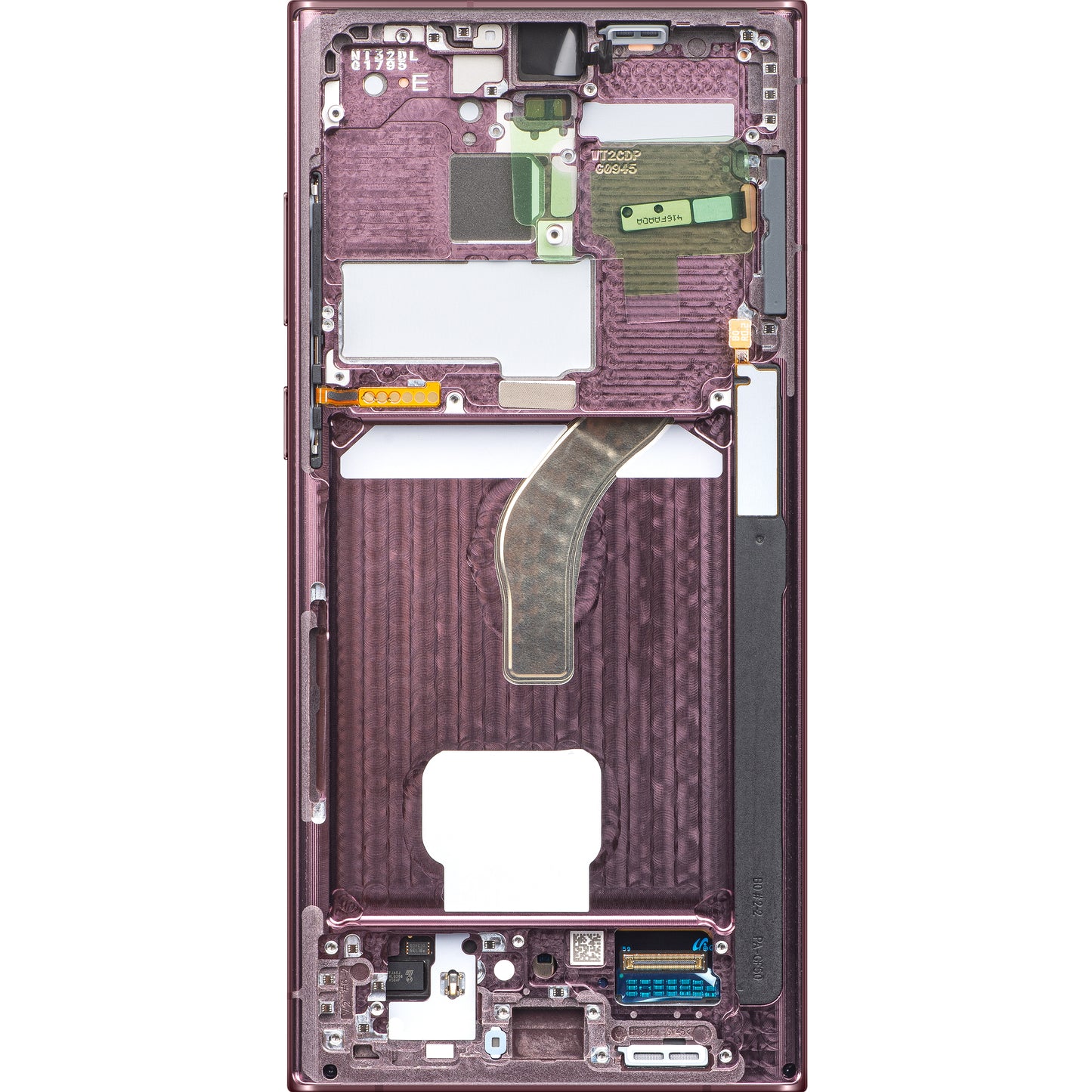 Samsung Galaxy S22 Ultra 5G S908 Touchscreen Display Samsung Galaxy S22 Ultra 5G S908, with Frame, Cherry, Service Pack GH82-27488B