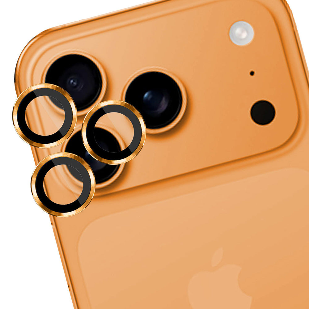 Rear Camera Protection Film 3MK Protection Pro for Apple iPhone 17 Pro Max / 17 Pro, Tempered Glass, Orange